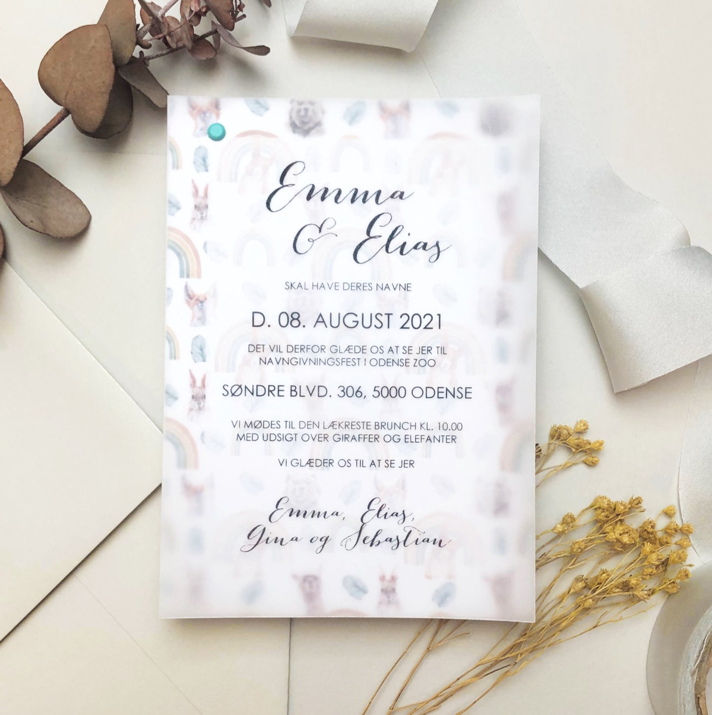 Emma & Elias invitationen