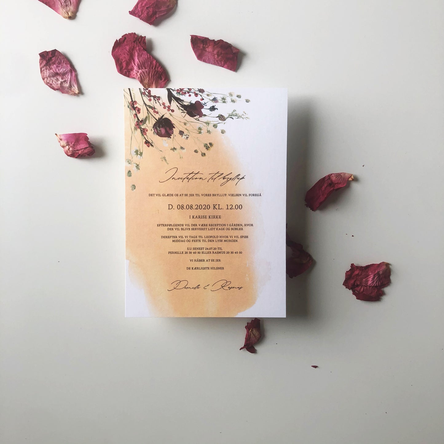 Amber invitationen